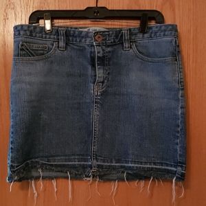 GAP Jeans distressed denim skirt size 10